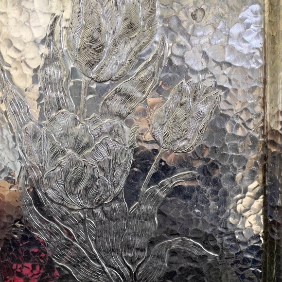 Hand  crafted solid silver serving tray - Picture 4 of 5